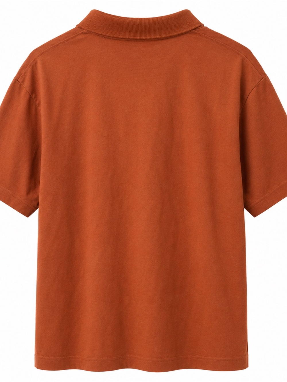 BOSS Hugo Boss Mercerised Polo Shirt Mens Rust Orange Short Sleeve Cotton Logo L - Picture 2 of 4